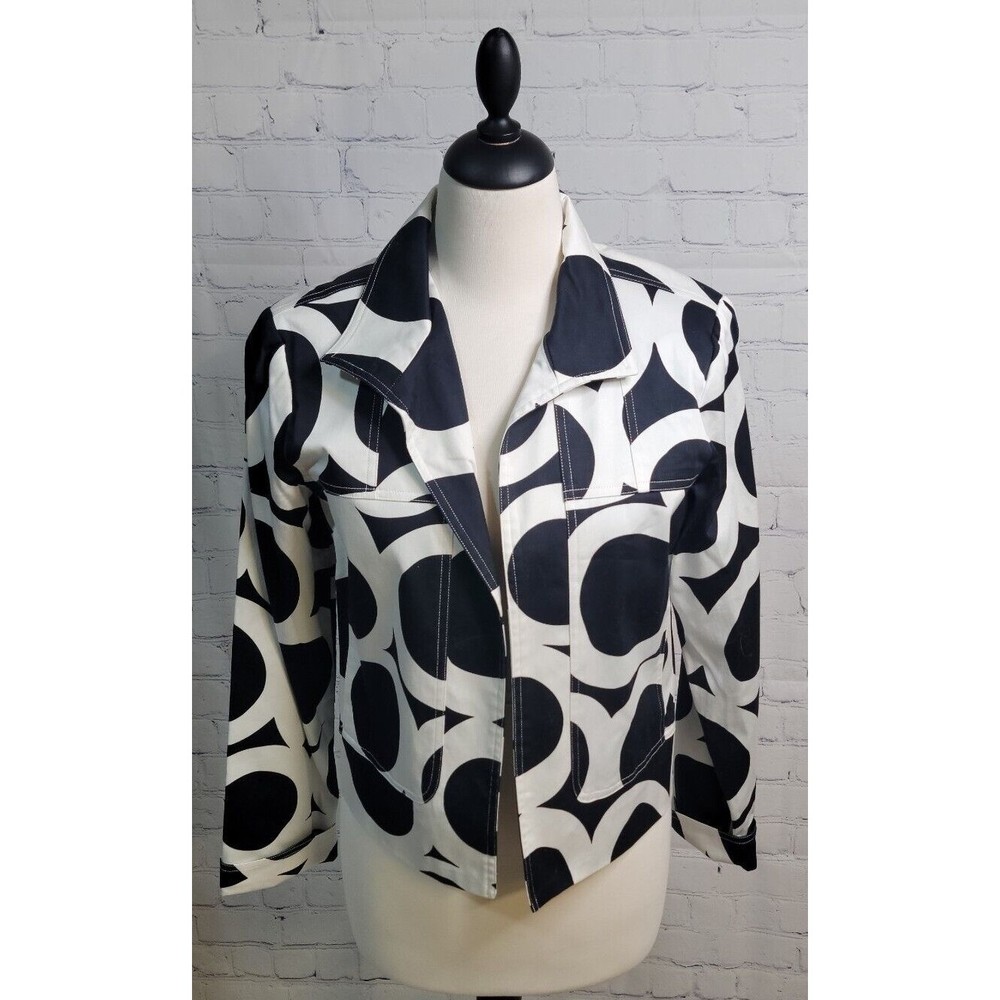 Patrick Christopher Black & White Geometric Open … - image 1